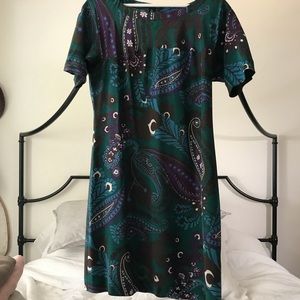 Banana Republic paisley silk dress